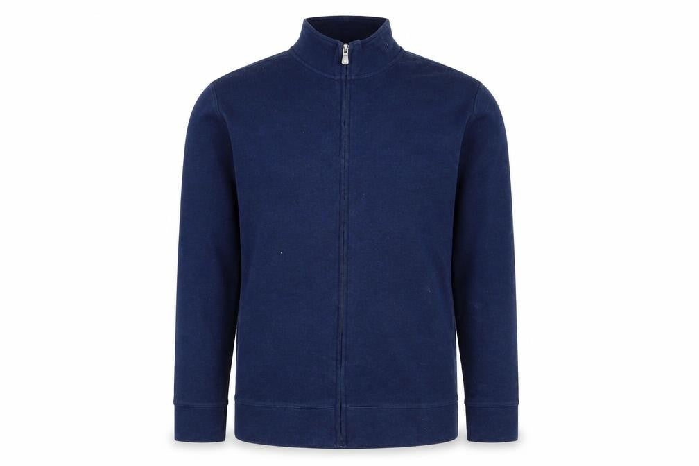 Lincoln Men's Blue Full Zip Jumper - Size L