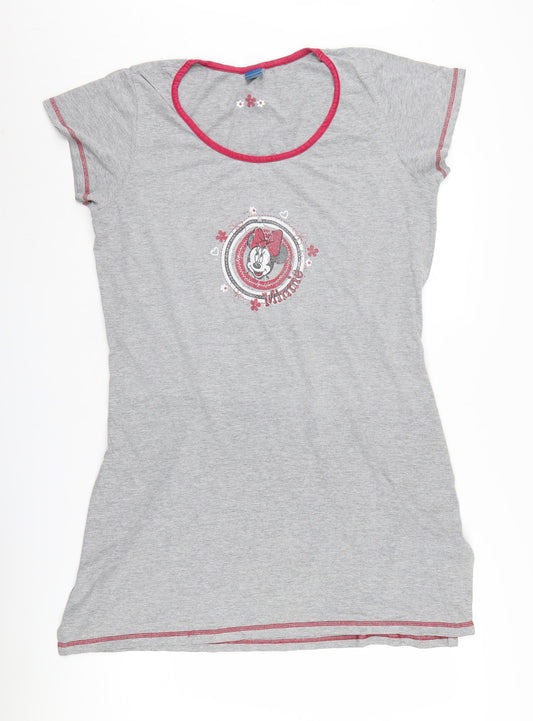 Disney Women Grey Minnie Mouse Nightshirt Size S
