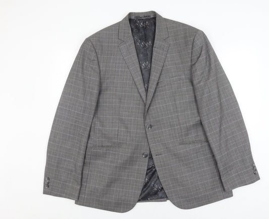 Taylor & Wright Men's Grey Check 42R Blazer
