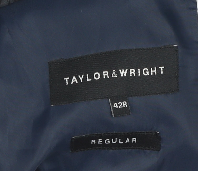 Taylor & Wright Men's Grey Check 42R Blazer