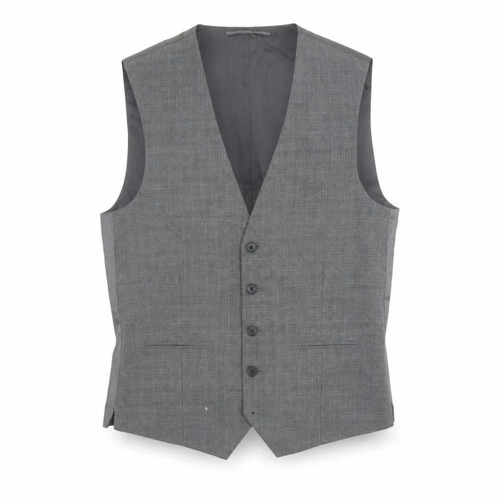 Next Men's Grey Waistcoat, Size 38R, Regular Fit