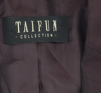 Taifun Women's Brown 12 Blazer Suit Jacket Regular Fit