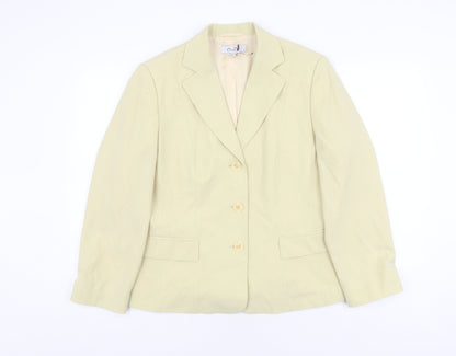 Additional front view of Oscar B Women's Ivory Blazer, size 16