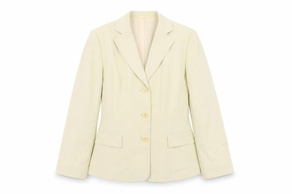 Front view of Oscar B Women's Ivory Blazer, size 16