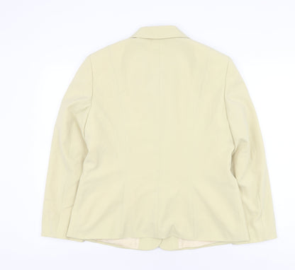 Back view of Oscar B Women's Ivory Blazer, size 16