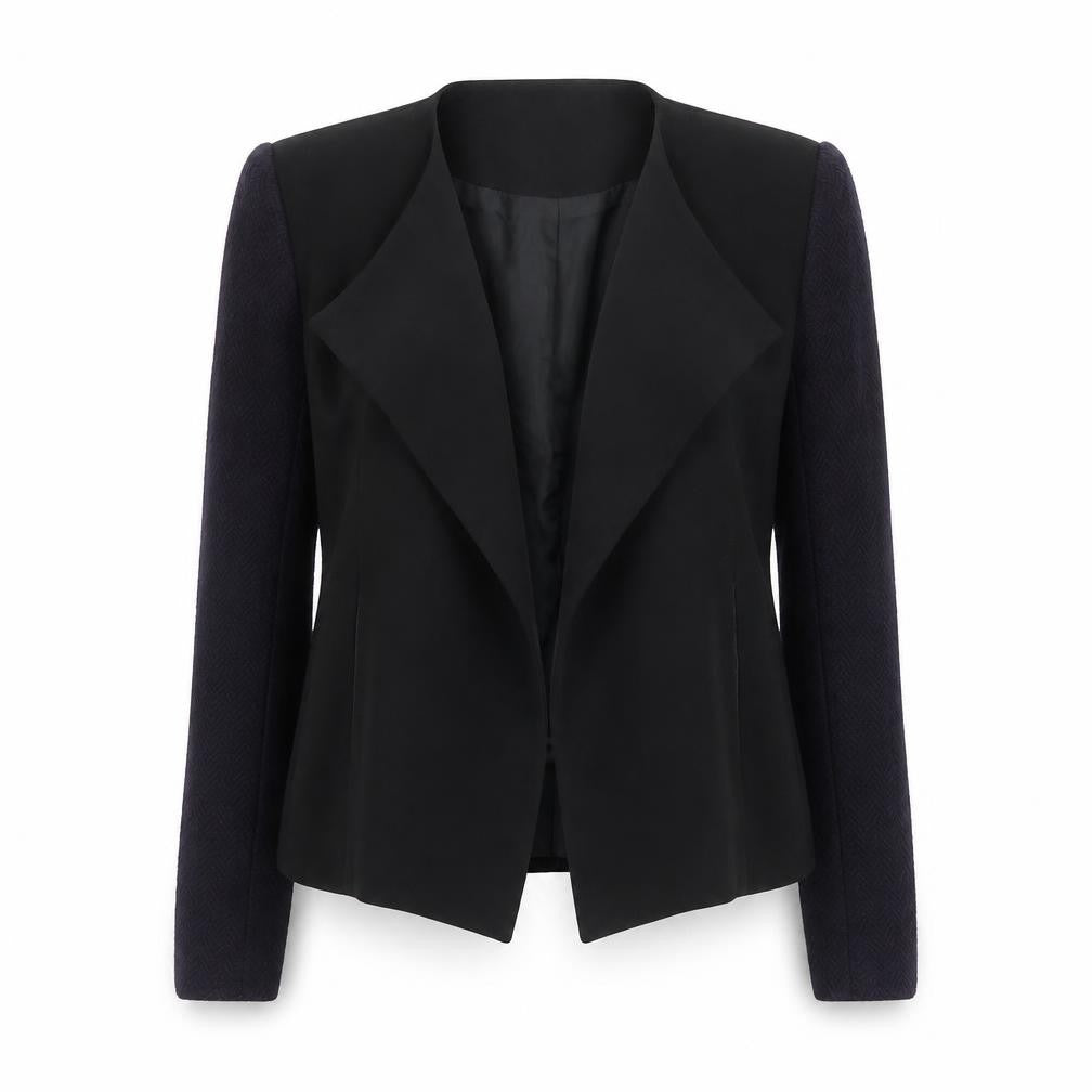 Topshop Women's Black Blazer, Size 10, Notch Lapel