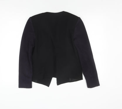 Topshop Women's Black Blazer, Size 10, Notch Lapel