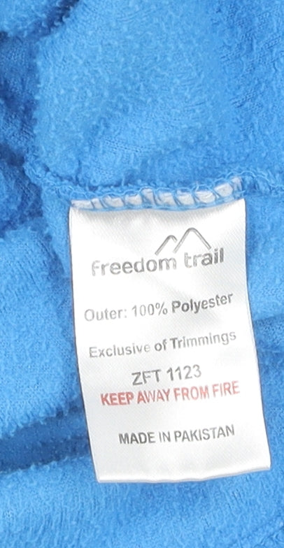 Freedom Womens Trail Blue Pullover Sweatshirt - Size 8