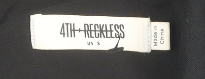 4th & Reckless Women's Black Blazer Jacket, Size S, Modern Style