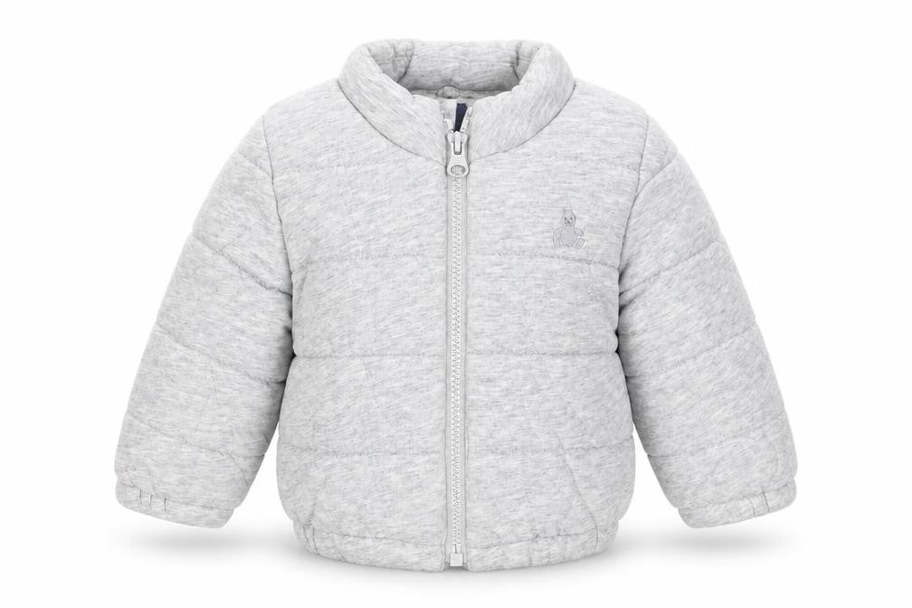 Baby Gap Unisex Grey Puffer Jacket 0-6 Months Cotton