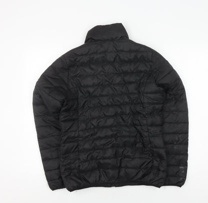Astrolabio Womens Black Quilted Jacket UK 16