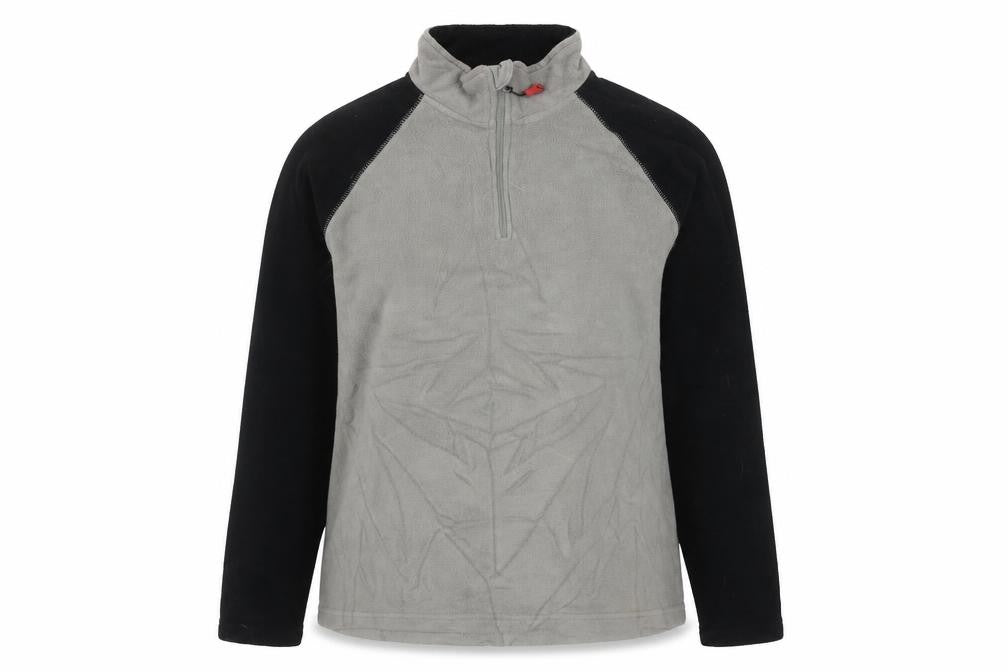 Elevation Snow Unisex Grey Sweatshirt, Size S, Insulated, Zip Neck