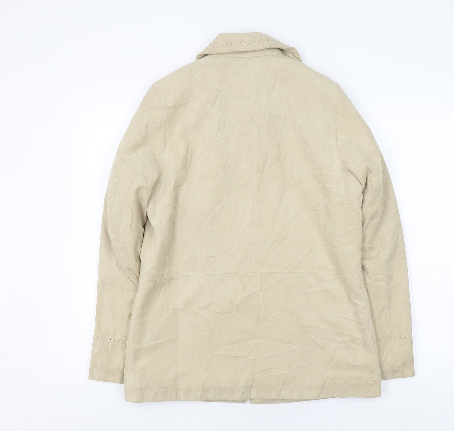 Debenhams Women's Beige Zip Jacket, Size 10, Casual Wear