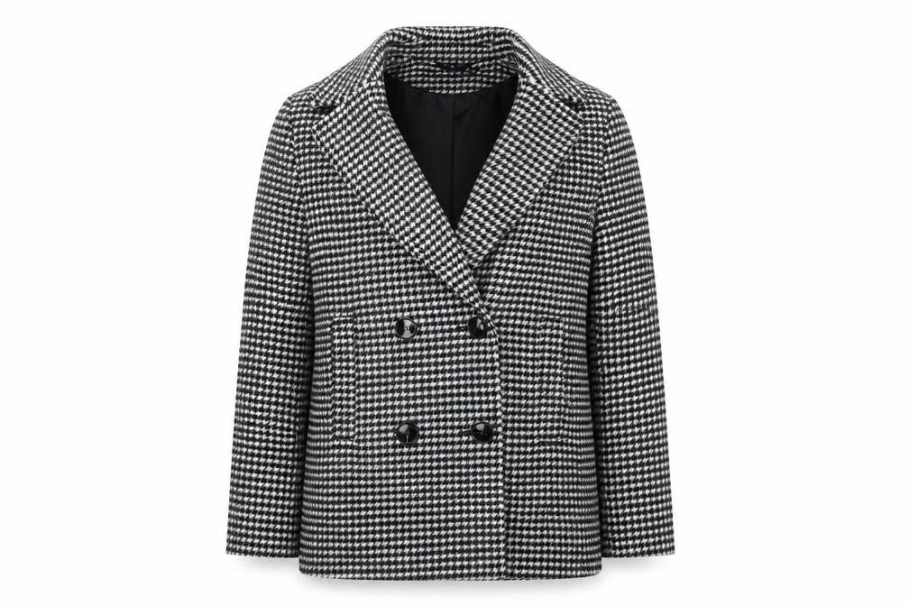 Marks & Spencer Women's Black Pea Coat - Size S Classic