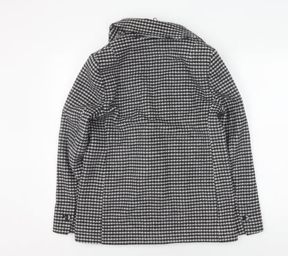 Marks & Spencer Women's Black Pea Coat - Size S Classic