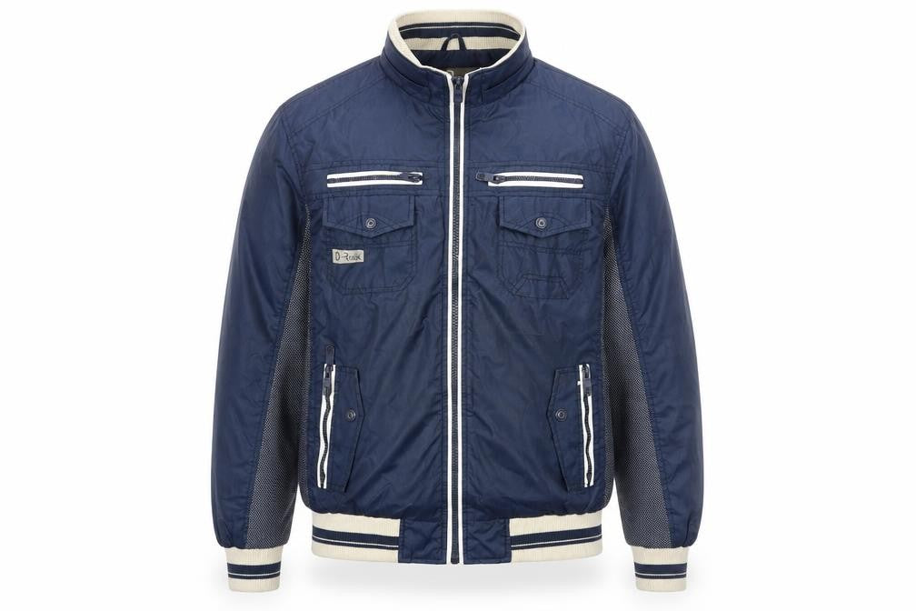 D-Rock Men's Blue Bomber Jacket XL Casual Style