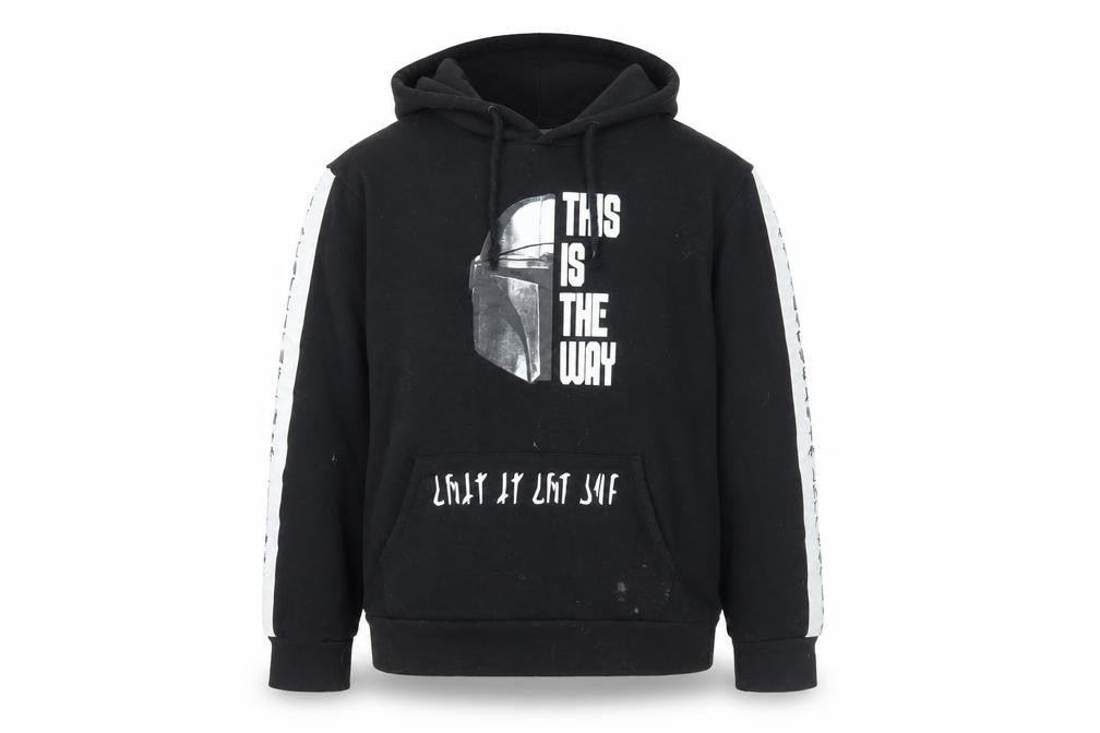 Star Wars Boys Black Mandalorian Pullover Hoodie 13-14 Years