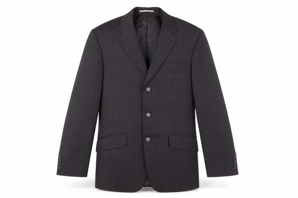 Next Men's Black Striped Suit Jacket 40S