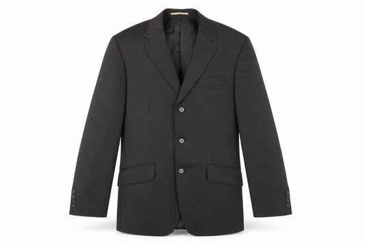 Next Men's Black Striped Suit Jacket 40S