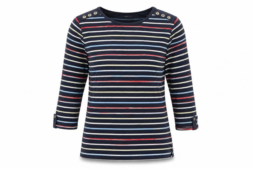 Isle Women's Multicoloured Striped T-Shirt S
