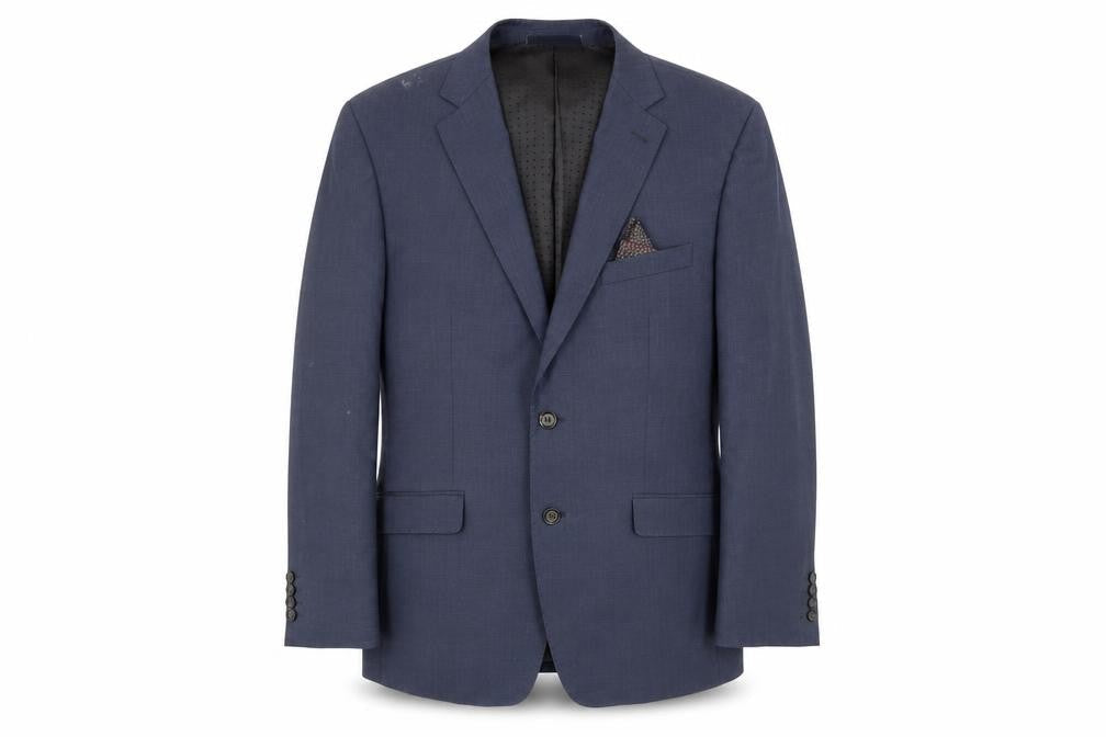 Skopes Men's Blue Wool Blazer, Size 42R, Regular Fit