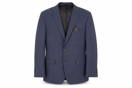 Skopes Men's Blue Wool Blazer, Size 42R, Regular Fit