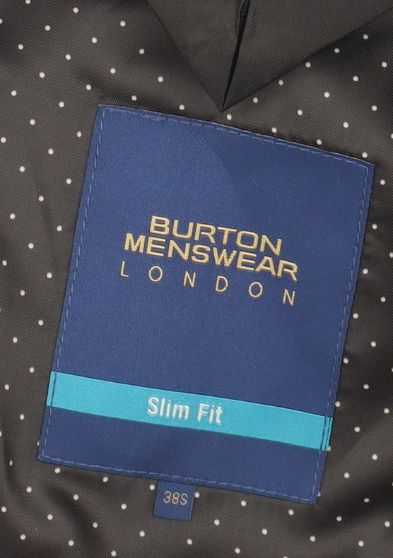 Burton Menswear Men's Blue Slim Fit Blazer 38S