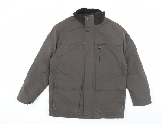 Brook Taverner Men's Green Parka Jacket L