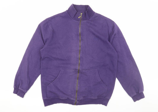 Cotton Traders Men's Purple Full Zip Jacket L