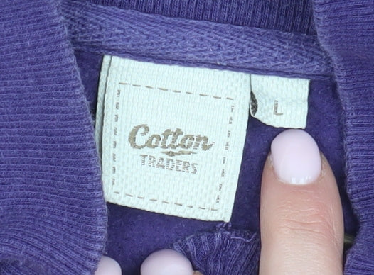 Cotton Traders Men's Purple Full Zip Jacket L