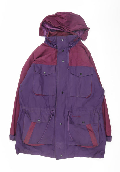 Glenmoor Womens Purple Parka Jacket, Winter Casual Size M,
