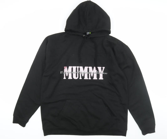 Pro RTX Women's Black XL Hoodie with Mummy Print