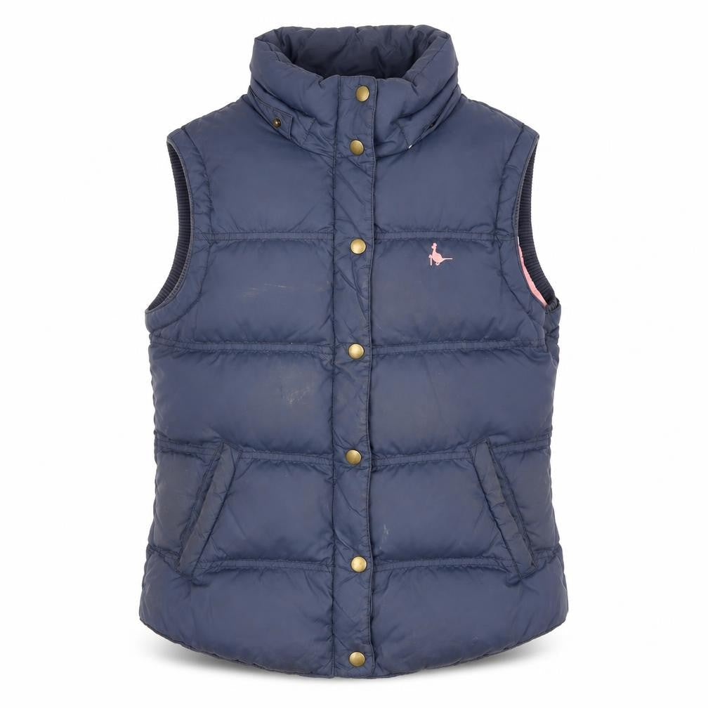 Jack Wills Women's Blue Puffer Waistcoat Size 10