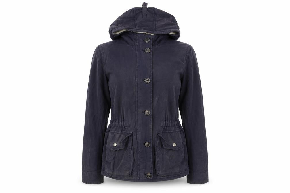 Gap Women's Black Hooded Parka Jacket M