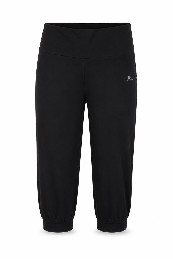 Oxylane Women's Black Cropped Activewear Trousers L