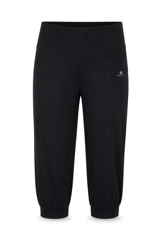 Oxylane Women's Black Cropped Activewear Trousers L