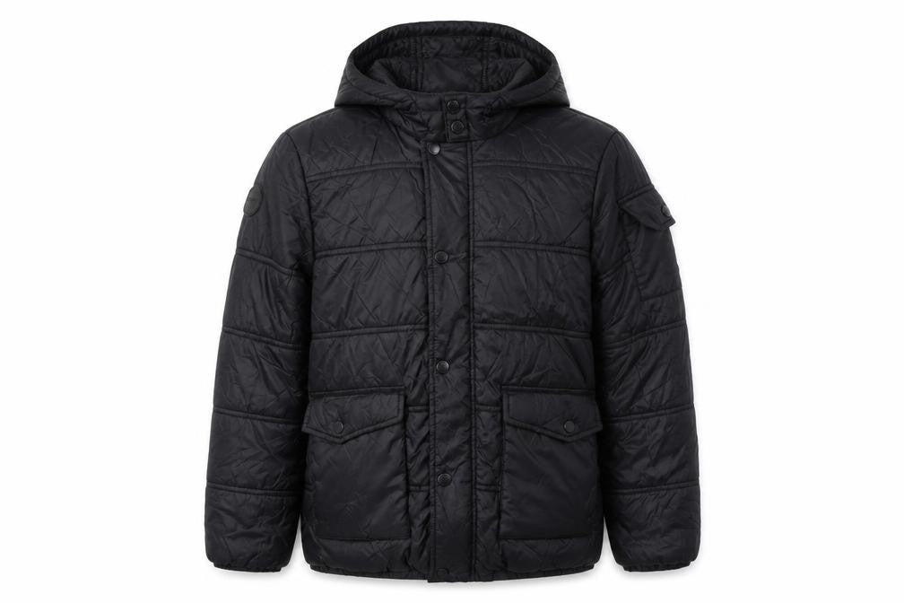 Firetrap Boys Black Puffer Jacket 13 Years Hooded Winter