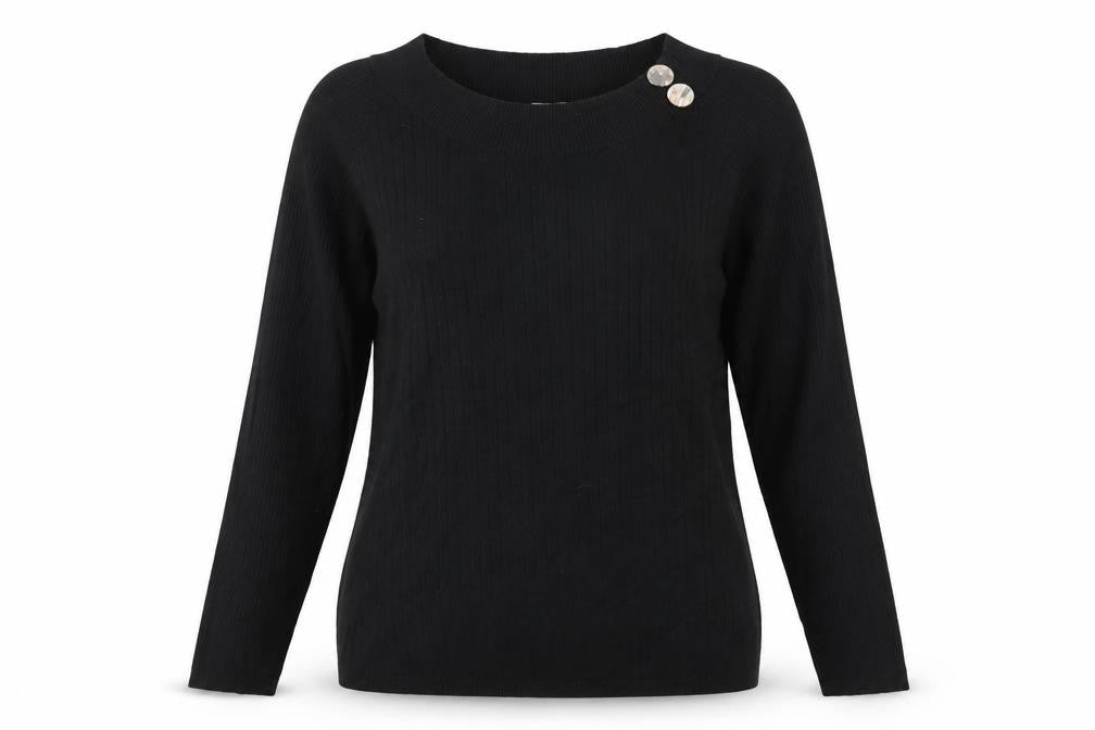 Viyella Women’s Black Pullover Jumper, Size L
