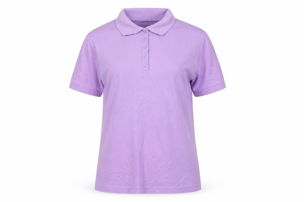 Isle Essentials Women's Purple Polo Shirt, L