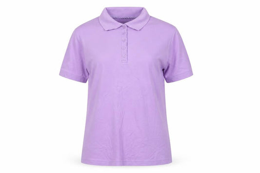 Isle Essentials Women's Purple Polo Shirt, L