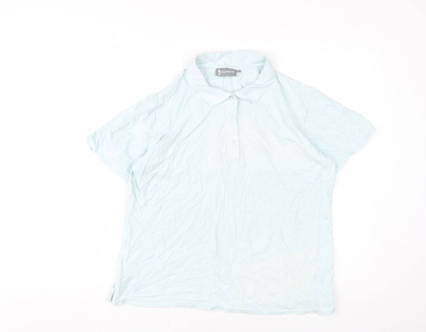 Glenmuir Unisex Blue XL Polo Shirt Casual Stretch