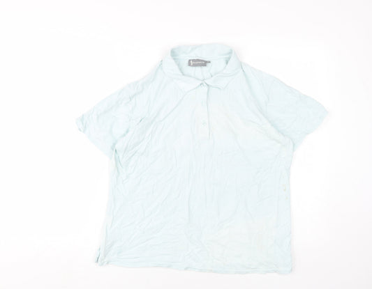 Glenmuir Unisex Blue XL Polo Shirt Casual Stretch