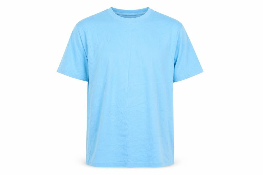 Marks & Spencer Men's Blue Crew Neck T-Shirt L