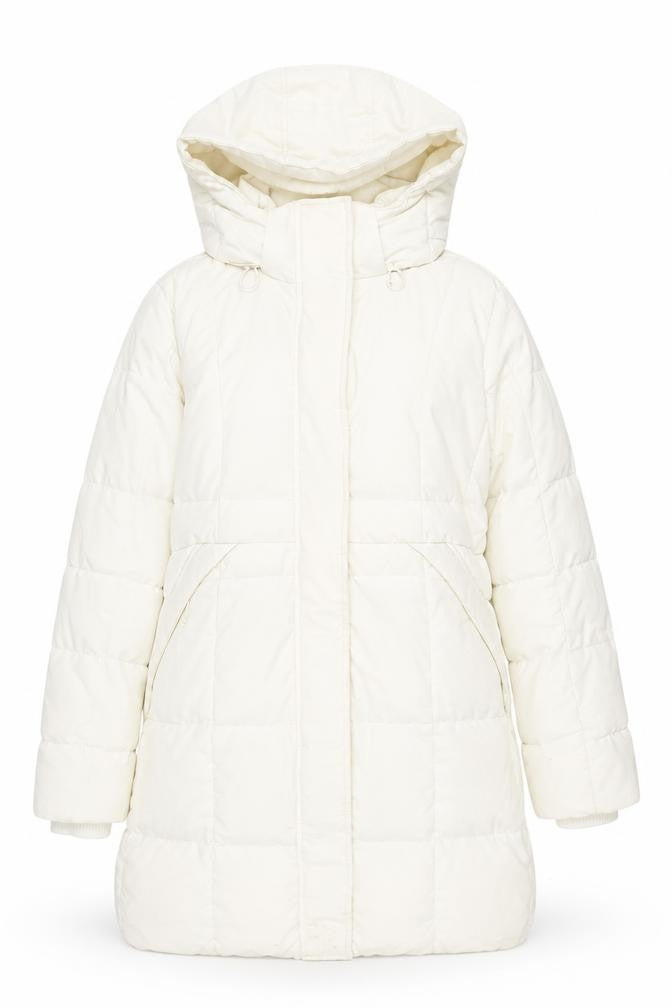 Lands' End Women's White XS Puffer Jacket