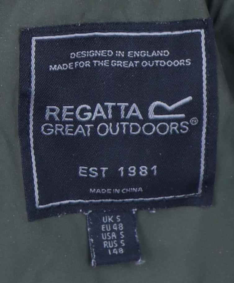 Regatta Men's Green S Parka Jacket, Hooded, Lined