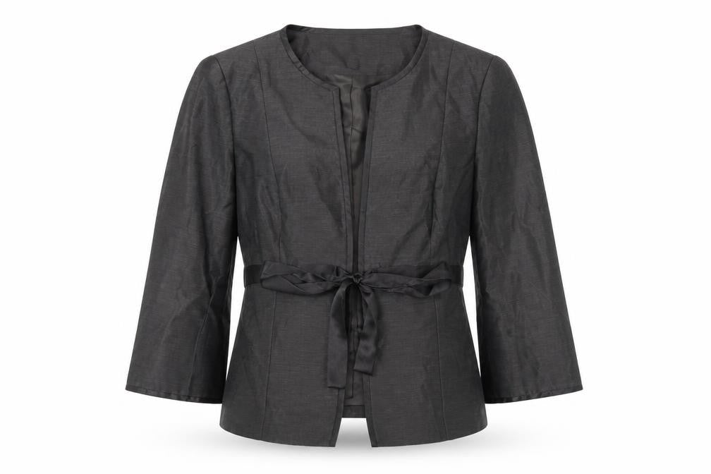 Fenn Wright Manson Women's Black Linen Silk Jacket