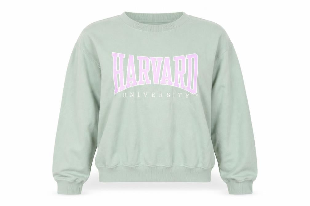 H&M Women's Green Pullover Sweatshirt Crew Neck Size S