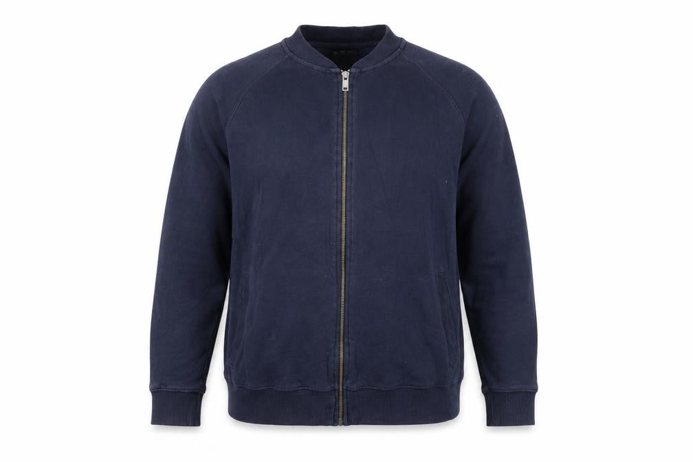 Burton Menswear Men's Blue Bomber Jacket Size L