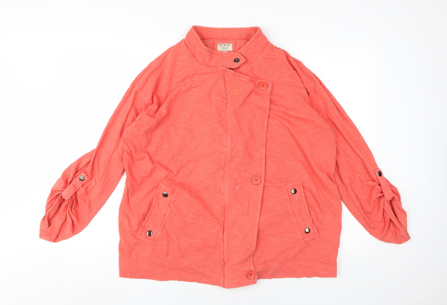 Next Women Red Buttoned Jacket Size 20 Casual