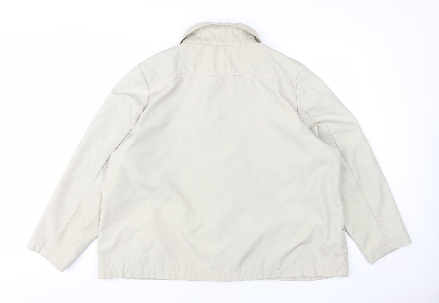 Bm Collection Women's Beige XL Collared Jacket